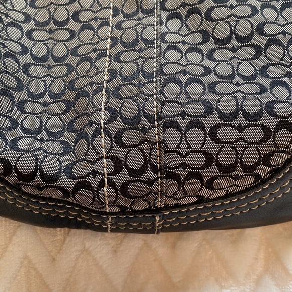 Coach hobo shoulder bag. Black/gray - Picture 7 of 10